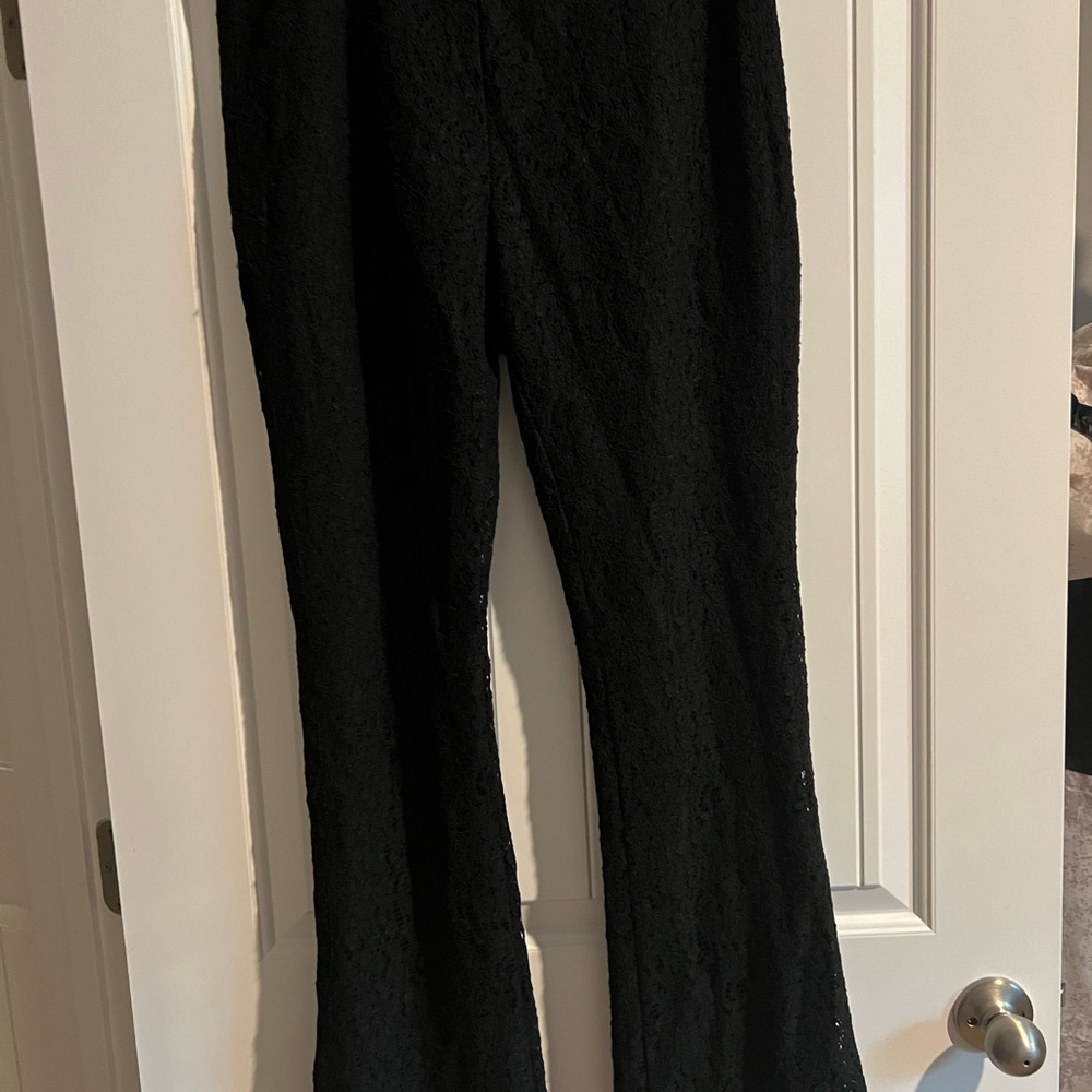 INC International Concepts Black Lace Trousers
